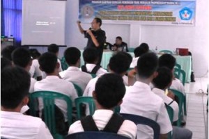 Sosialisasi anti narkoba di SMAN 1 Subang.